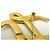 BROCHE VINTAGE KARL LAGERFELD INICIAIS MONOGRAMA KL BANHADO A OURO E STRASS - vista 8