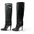Autre Marque NEUF BOTTES A TALONS SAINT LAURENT DIANE 743797 36 CUIR NOIR + BOITE BOOTS - vue 2