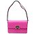 Borsa a tracolla Valentino Garavani Rockstud23 East West in pelle rosa