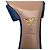 Bow Décolleté kitten heel Prada con fiocco in pelle blu - vista 8