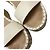 Sandali wedge espadrilles Rockstud Valentino Garavani in pelle bianca Bianco Crudo - vista 10