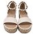 Sandali wedge espadrilles Rockstud Valentino Garavani in pelle bianca Bianco Crudo - vista 2