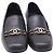 Timeless Mocassini Chanel CC Chain in pelle nera Nero
