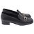 Timeless Mocassini Chanel CC Chain in pelle nera Nero - vista 3