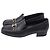Timeless Mocassini Chanel CC Chain in pelle nera Nero - vista 4