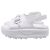 Sandali platform Gucci Horsebit in gomma bianca - vista 4