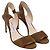 Sandali Slingback Jimmy Choo in camoscio marrone - vista 3