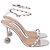 Sandali con tacco Aquazzura Secrets 95 decorati in PVC Silver