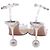Sandali con tacco Aquazzura Secrets 95 decorati in PVC Silver - vista 5