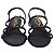 Autre Marque Sandali bassi Saint Laurent Cassandra in pelle nera - vista 2