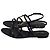 Autre Marque Sandali bassi Saint Laurent Cassandra in pelle nera - vista 4