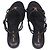 Autre Marque Sandali bassi Saint Laurent Cassandra in pelle nera - vista 5