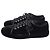 Classique Baskets Chanel en velours noir avec logo CC entrelacé - vue 4