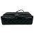 Borsa a tracolla Maxi Chanel Double Flap in pelle verniciata nera Nero - vista 2