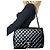 Borsa a tracolla Maxi Chanel Double Flap in pelle verniciata nera Nero - vista 3