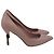 Décolleté classiche a punta Gucci in Nude Leather Marrone Carne