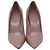 Décolleté classiche a punta Gucci in Nude Leather Marrone Carne - vista 2