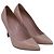 Décolleté classiche a punta Gucci in Nude Leather Marrone Carne - vista 3