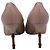 Décolleté classiche a punta Gucci in Nude Leather Marrone Carne - vista 5