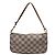 Louis Vuitton Damier Azur Pochette aus weißem Nylon-Canvas