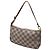 Louis Vuitton Damier Azur Pochette aus weißem Nylon-Canvas - Ansicht 2