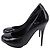 Giuseppe Zanotti Plateau-Pumps aus schwarzem Lackleder - Ansicht 4