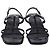 Sandali bassi Slim Horsebit Gucci in pelle nera - vista 2