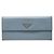 Prada Saffiano Langbeutel mit Dreiecks-Logo-Plakette Blau