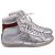 Autre Marque Sneakers alte Saint Laurent SL/10H in pelle argento