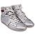 Autre Marque Sneakers alte Saint Laurent SL/10H in pelle argento - vista 3
