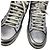 Autre Marque Sneakers alte Saint Laurent SL/10H in pelle argento - vista 7