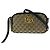 Borsa a tracolla Gucci GG Marmont in tela e pelle Marrone