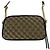 Borsa a tracolla Gucci GG Marmont in tela e pelle Marrone - vista 2