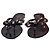 Sandali Rockstud Valentino Garavani in PVC nero - vista 6