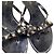 Sandali Rockstud Valentino Garavani in PVC nero - vista 9