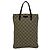 Gucci GG Supreme Lederhandtasche Braun