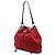 Borsa a secchiello a tracolla Gucci GG Monogram in tela Burgundy Rosso Bordò - vista 2