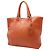 Tote Borsa Shopping Prada in pelle arancione - vista 2
