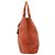 Tote Borsa Shopping Prada in pelle arancione - vista 3