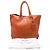 Tote Borsa Shopping Prada in pelle arancione - vista 5