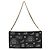 Bolso de hombro con cadena Chanel Icon Print Negro