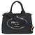 Bolso Tote Prada Canapa Negro