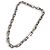 Louis Vuitton Monogram Necklace Silvery Metallic