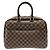 Bolso de mano Vanity Louis Vuitton Damier Bowling Castaño
