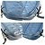 Borsa a tracolla Gucci GG Marmont Small Chain Matelassé in pelle Aria Blue - vista 5