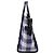 Céline Bolsa Celine Mini Luggage Plaid em couro azul e branco Multicor - vista 3