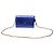 Borsa a tracolla con patta e catena Dolce & Gabbana in pelle blu