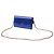 Borsa a tracolla con patta e catena Dolce & Gabbana in pelle blu - vista 2