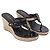 Sandali T-Strap Burberry Nova Check in pelle verniciata nera - vista 2