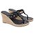 Sandali T-Strap Burberry Nova Check in pelle verniciata nera - vista 3